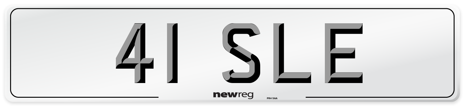 41 SLE Number Plate from New Reg
